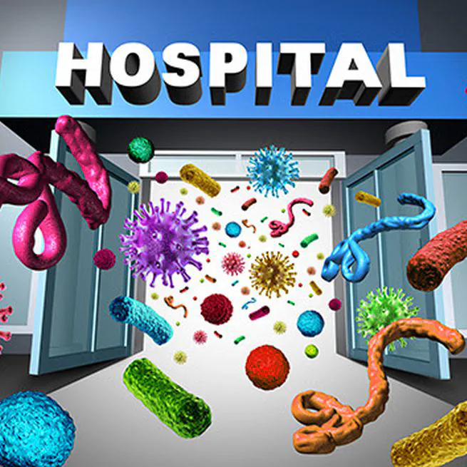 Developement and validation of a ML-based online tool to predict hospital infection in real-time